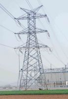 high voltage power transmission tower