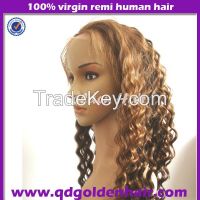 100% High Quality Virgin Remy Brazilian Human Hair Full Lace Wig