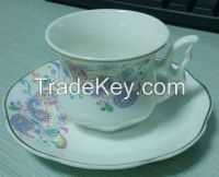 bone china coffee cup and saucer