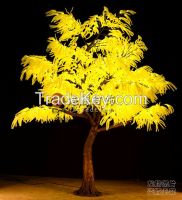 Led decorative setaria grass lighted trees