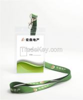 Promotion gift items: id badge lanyards with id cards and card holders(can be personalized) From China