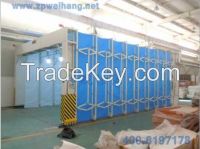 Custom telescopic movable paint spray booth