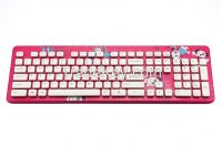 Cartoon Design Waterproof Standard Wired Colorful USB Standard Keyboard VT-610 With CE, FCC