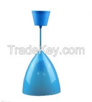 Transparent plastic pendant lamp