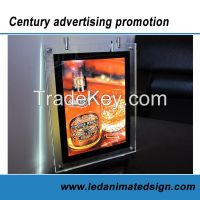 Super slim crystal led light box with changeable poster From China