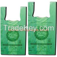 hdpe t shirt shopping bag with logo printed From China