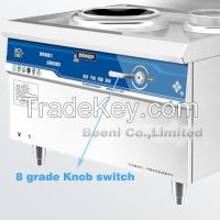 Commercial induction range, single-burner with single stockpot, 220V 6kWx2