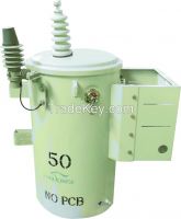 single phase oil-immersed pole-mounted distribution transformers 