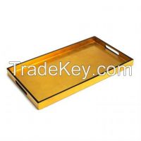 rectangle lacquer with gold color