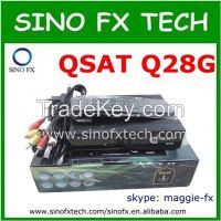 Original QSAT Q28G hd dvb-s2 and dvb-t2 gprs free 1year iks