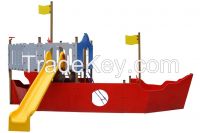 Ship theme outdoor playground equipment