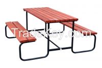 Picnic table with benches