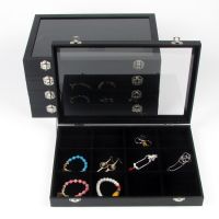 Jewelry Collection Jewellery Bracelet Necklace Ring Earring Display Box Case Tray