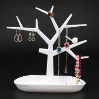 Plastic Jewelry Bracelet Necklace Ring Earring Display Stand Rack Jewellery Holder