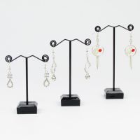 Metal Jewelry Earring Display Stand Rack Jewellery Holder 3 Pcs In 1 Set 6 Holes