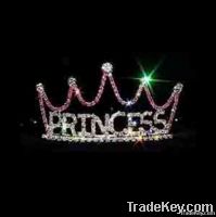 Silver rhinestone princess fashion tiara jewelry accessores