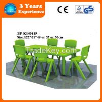 (BP-K140119)kids furniture kids study green table and chairs