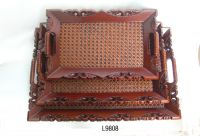 wood and rattan tray
