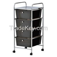 4 Tier Plastic Drawer Storage Trolley