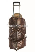 Brown Duffle Trolley Bag