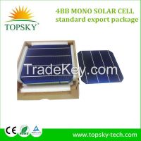 2015 New arrival 6X6 4BB Monocrystalline photavaltic solar cells, 4 Busbar PV solar cell 