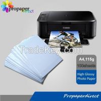 115gsm glossy photo paper A4*100sheets