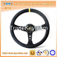 14inch suede racing car steering wheel