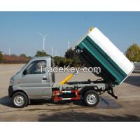 Garbage truck with detachable container