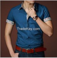 men&#039;s short sleeve fashion short sleeves fit men shirt with factory price china