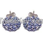 Tanzanite 925 Sterling Silver Earring Jewelry