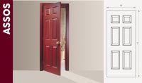 PVC laminated American panel interior wooden doors From Turkey
