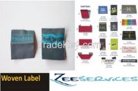 Hot Selling Woven Satin And Cotton Labels For Garment And Fashion Accessories And Footwear Labels