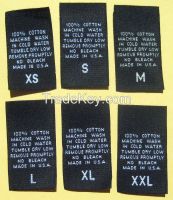 Hot Selling Woven Satin And Cotton Labels For Garment And Fashion Accessories And Footwear Labels