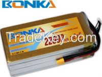  UAV lipo battery Bonka-22000mah-6S1P-25C
