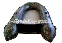 12.5ft 380cm air deck inflatable boat /rubber bottom boat