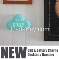 new items 2015 cloud mini digital clock, small digital clock