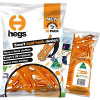 HEGS - Patented, AWARD-WINNING, High Quality, Australian Made, Dual Hook Clothes Pegs