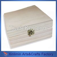 Custom wooden jewelry gift packaging box with logo 