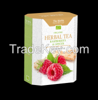 Raspberries &amp; Ginger, Organic Herbal Tea