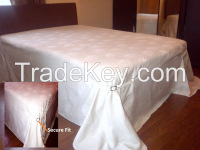 Secure Fit Boutique Luxury Designer Bedding spread fitted sheet + 2 Pillowcases From UK