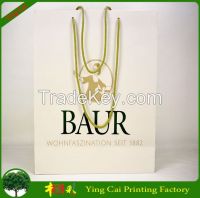 Luxury design shopping paper bags form china factory