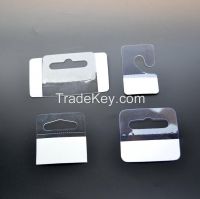 Supermarket Packing Display Plastic Self Adhesive J Hooks Hang Tab