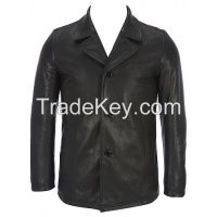 THREE BUTTON LEATHER BLAZER FOR MEN