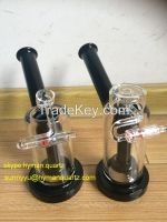 Hot factory sale Quartz Glass Mini Bubbler with Cap and Quartz Swing, Also Sell Quartz Enail and Banger Nail
