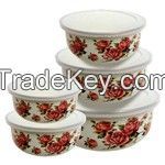 205D-52 5PCS STORAGE BOWL DECO