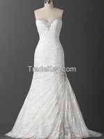 Lace Style Wedding Dress Hot Sale mermaid Bridal Gown Floor-Length