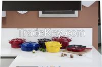Enameled Cast Iron Cookware - Round Cocotte