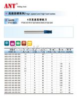 4 Flutes end mills for high hardened steels and high speed
