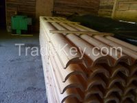 Wooden house pine siding logs / prefab houses