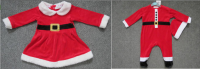 early days brand stock available, 12,581pcs Infants velvet Xmas footie romper with hat+dress TC3-331